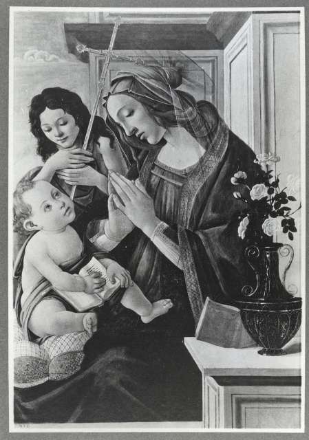 National Museum of Wales, Cardiff — Filipepi Alessandro - sec. XV - Madonna con Bambino e san Giovannino — insieme